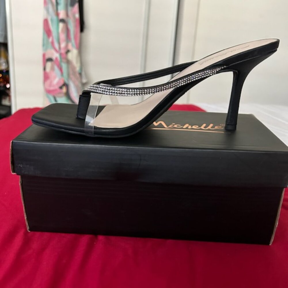 Rhinestone Square-Toe Mules - Picture 4 of 4
